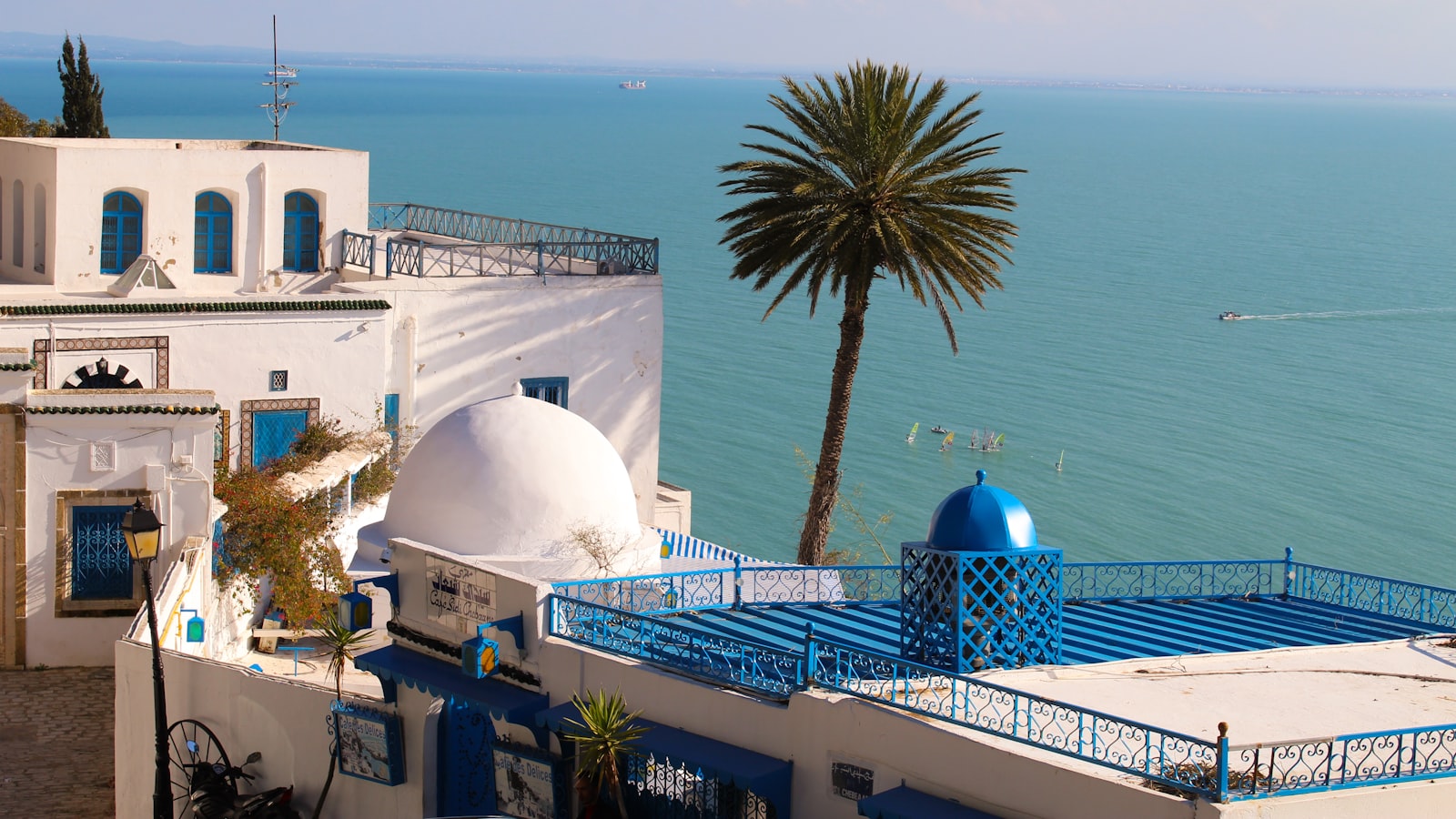 Village bleu et blanc de Sidi Bou Saïd en Tunisie