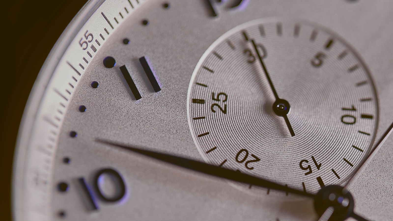 Gros plan sur le cadran d'une montre