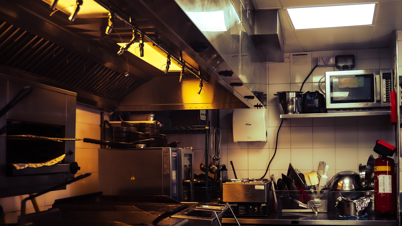 Cuisine de restaurant en plein service