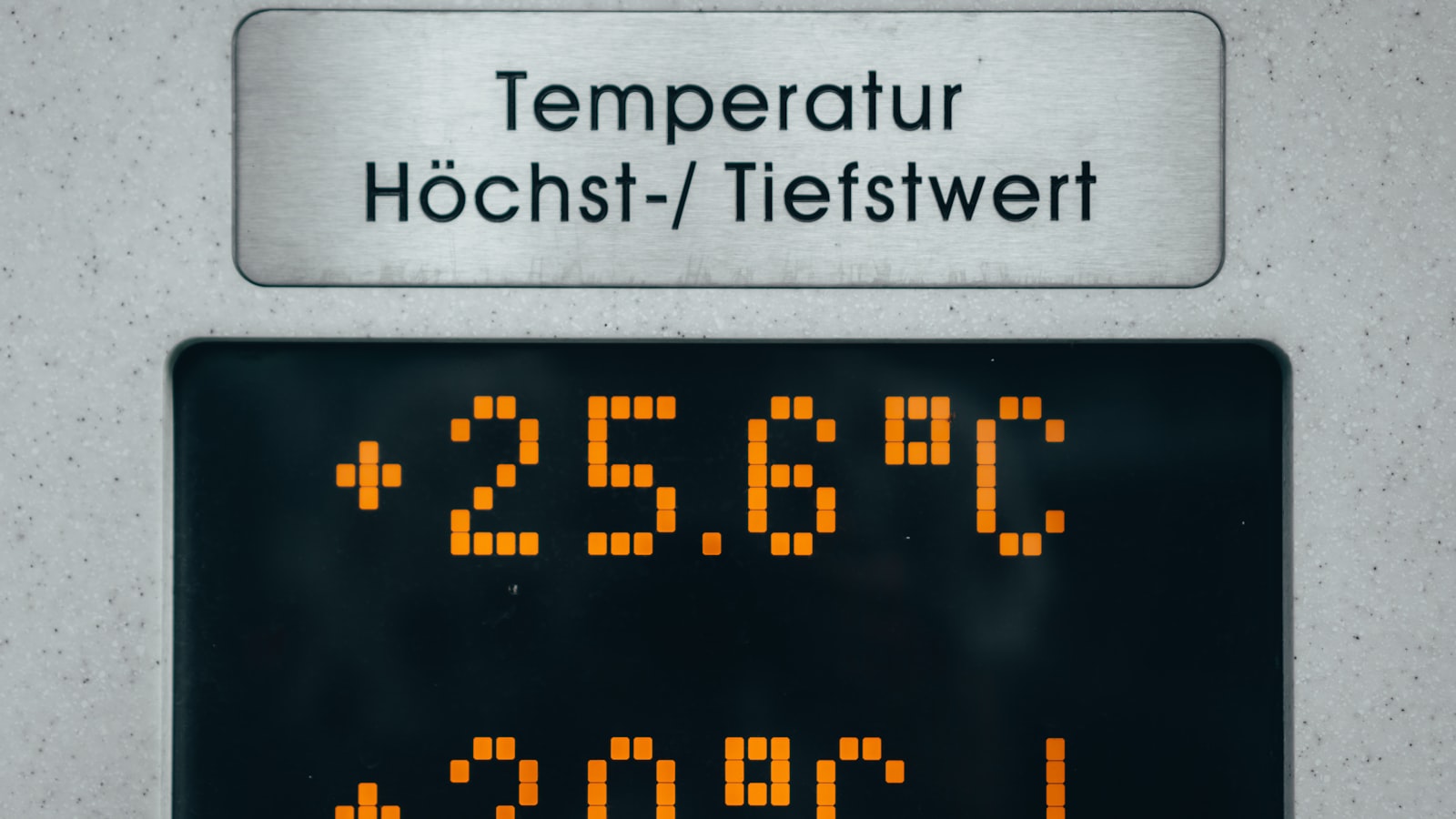 Thermomètre affichant la température